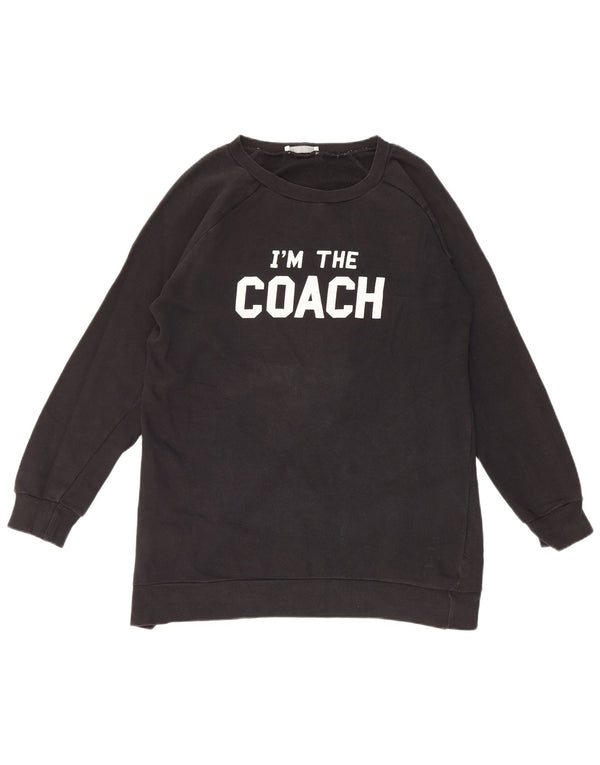 Pulover pentru bărbați Zara Trafaluc Graphic Pulover Mic Negru