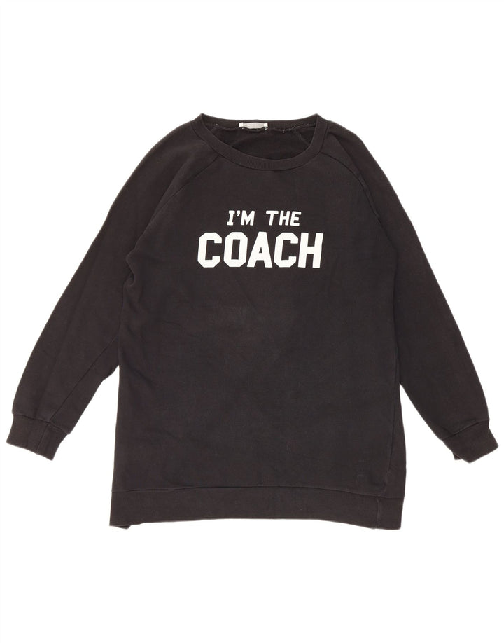 Pulover pentru bărbați Zara Trafaluc Graphic Pulover Mic Negru