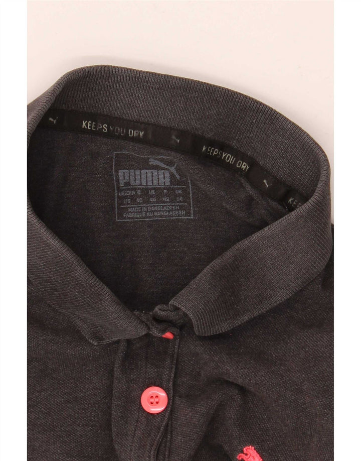Tricou polo Puma pentru femei cu mânecă scurtă, cu formă regulată, UK 14, gri mediu