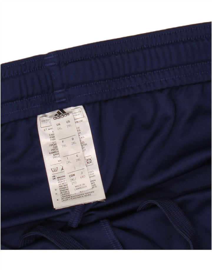 Pantaloni scurți sport Climalite ADIDAS pentru bărbați 2XL, poliester bleumarin