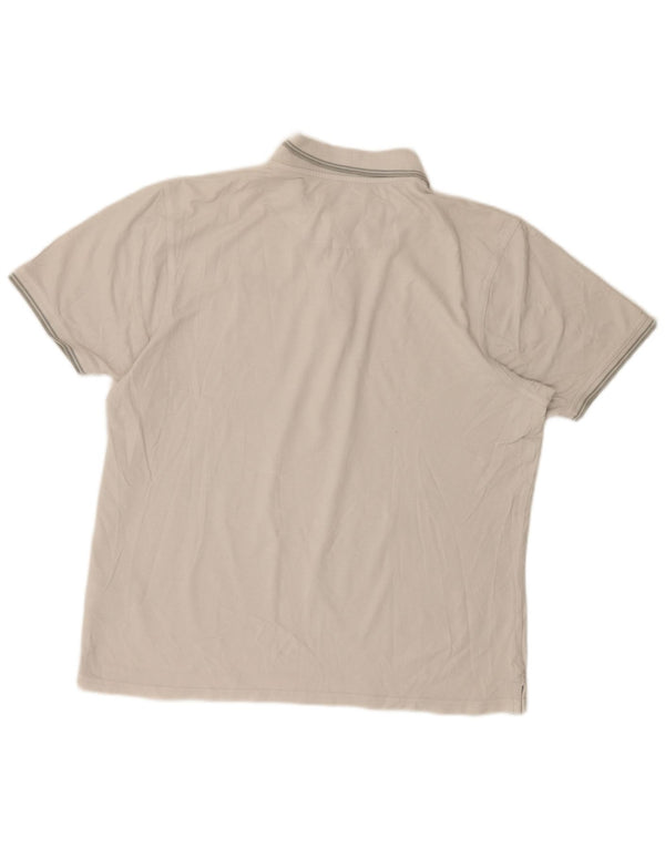 Tricou polo Avirex pentru bărbați 2XL, bumbac cu dungi albe