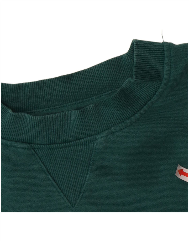 Pulover pentru bărbați Zara, bumbac verde mediu