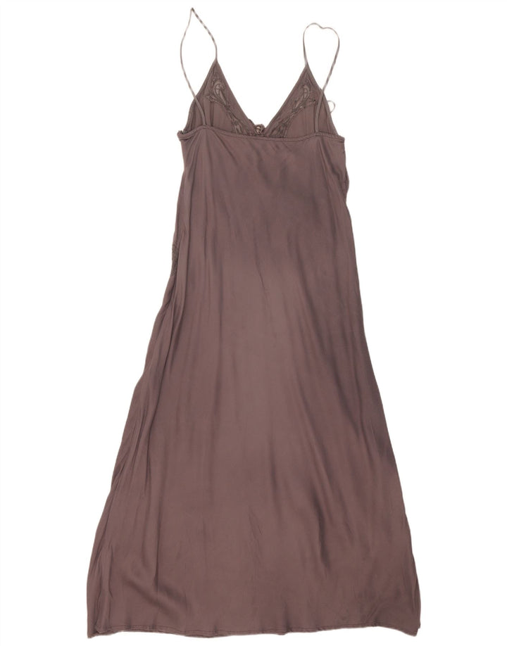 Rochie Maxi pentru femei Zara UK 12 Medium Gri Viscose