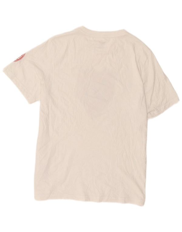 Tricou grafic Puma AC Milan pentru bărbați Top mare, alb, bumbac