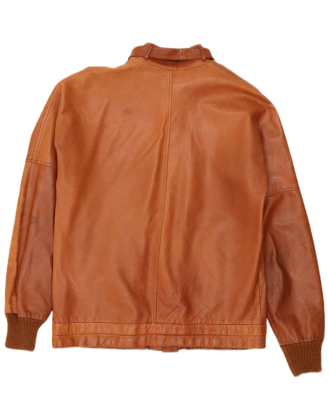 Jachetă de piele vintage pentru bărbați UK 38 maro mediu