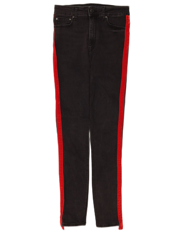 Blugi slim pentru femei Zara EU 36 XS W26 L28 bumbac color bloc negru