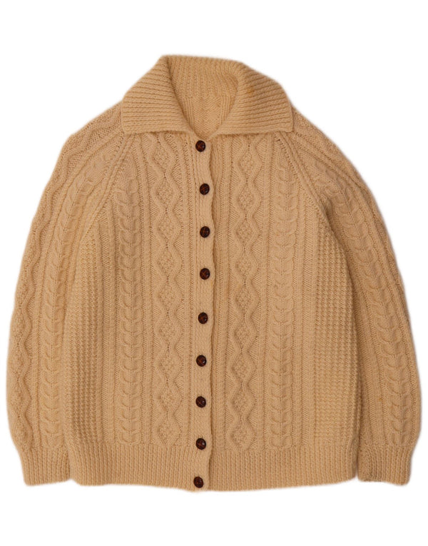 Pulover cardigan pentru femei VINTAGE UK 14 mare bej
