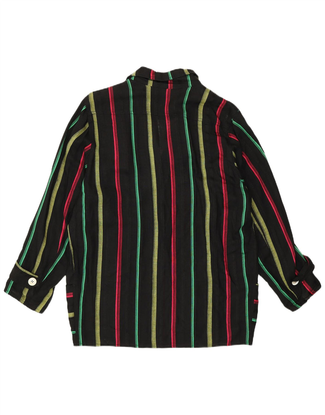 Jachetă vintage pentru femei cu 3 nasturi, IT 46, mare, cu dungi negre