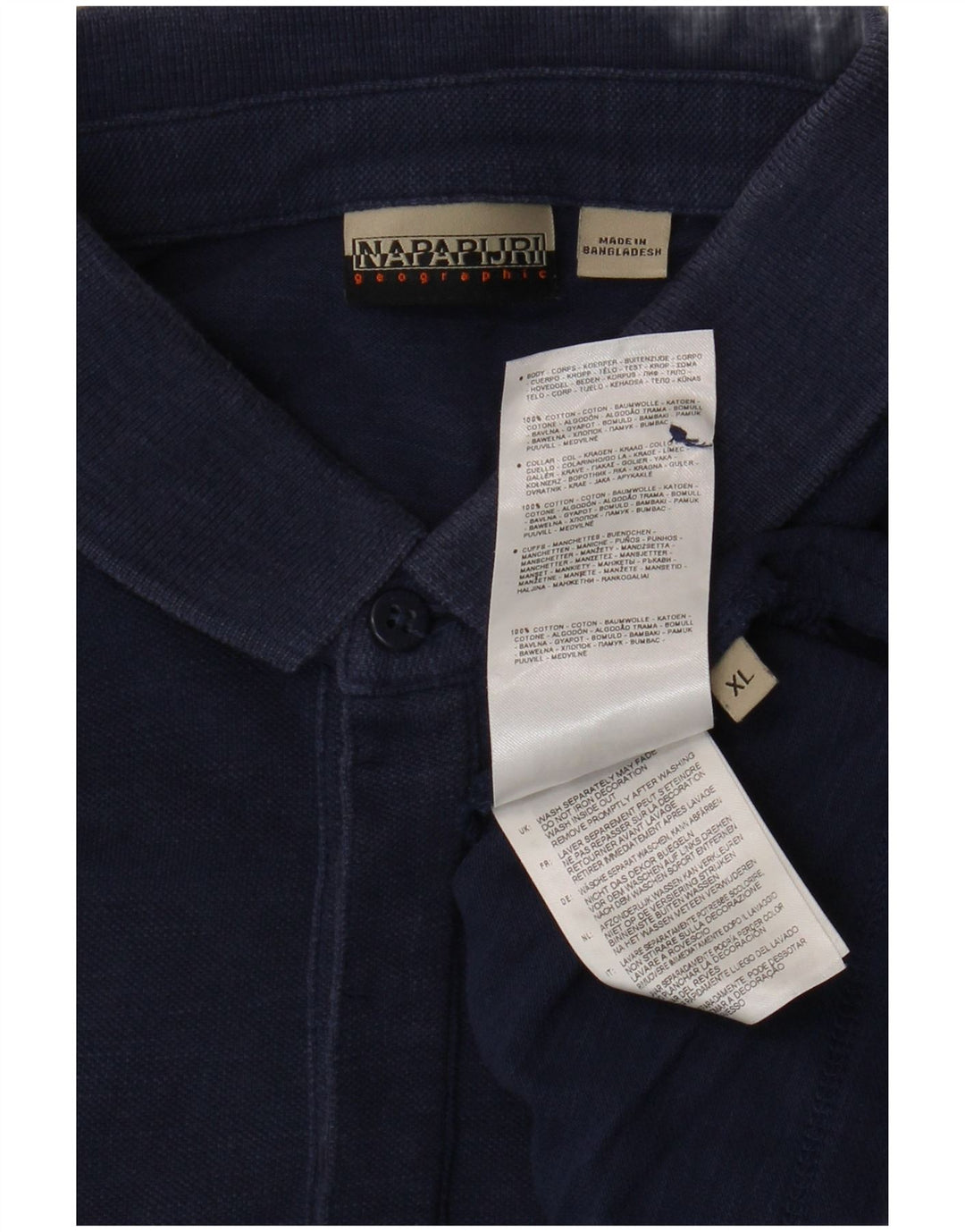 NAPAPIJRI Tricou Polo pentru Barbati XL Bumbac Bleumarin