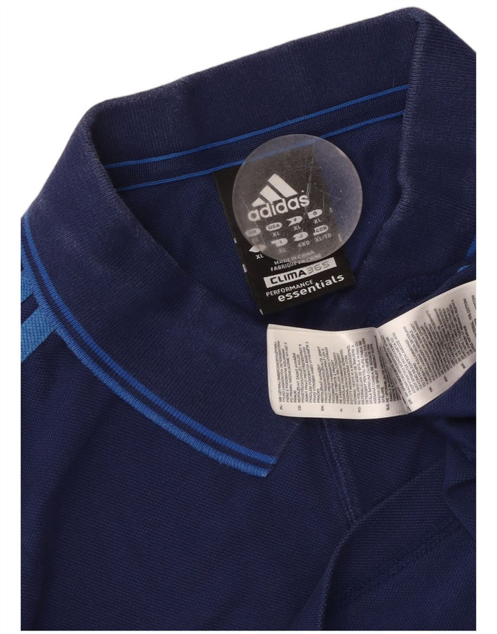 Tricou polo ADIDAS Clima 365 pentru bărbați XL, bumbac bleumarin