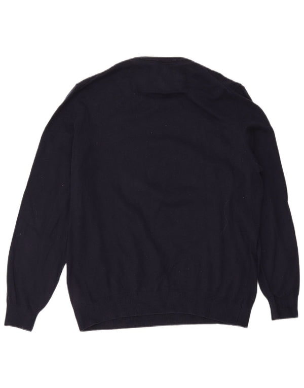 Pulover Guess pentru bărbați cu grafică cu gât de barcă UK 40 Medium Bleumarin