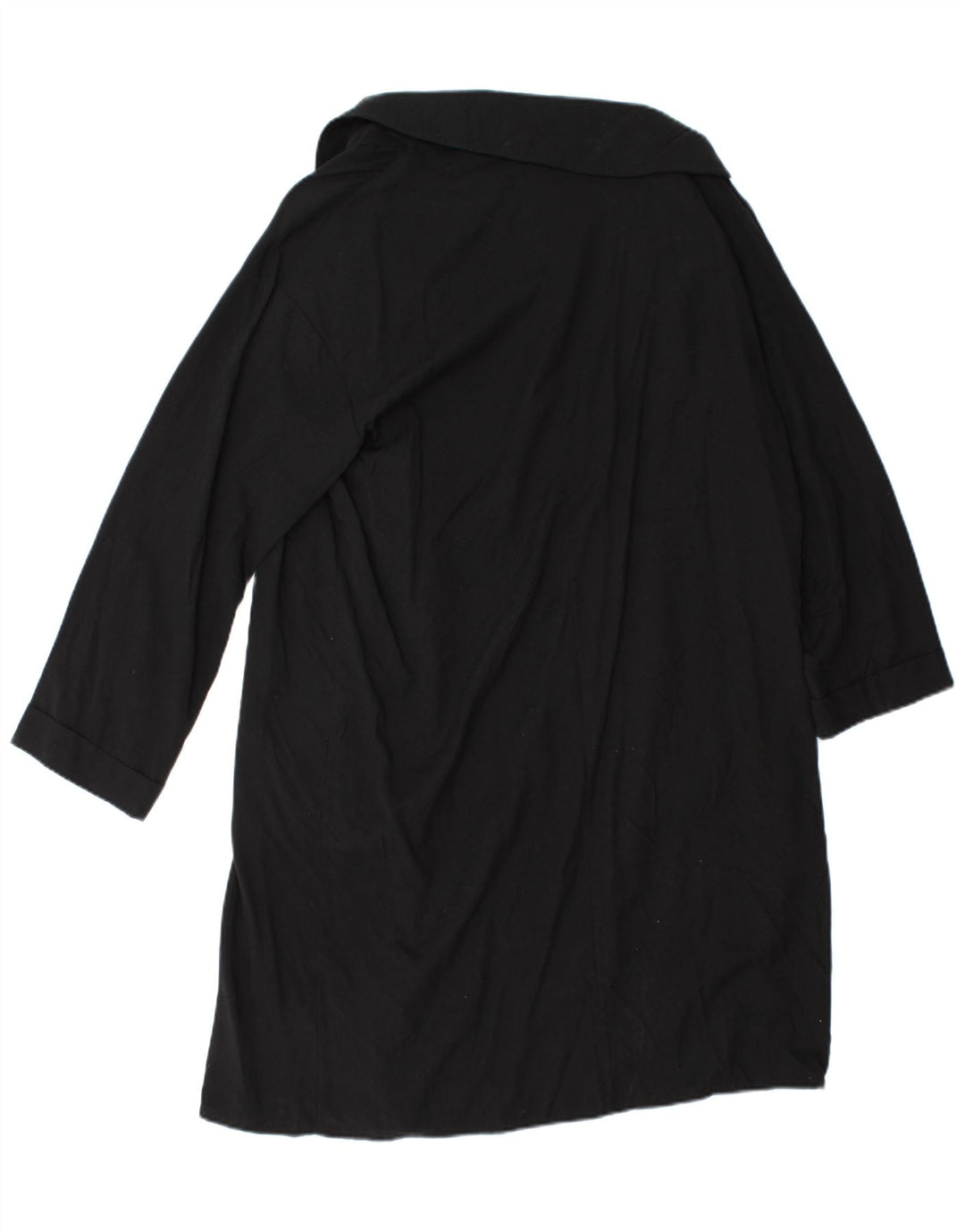 Pardesiu deschis pentru femei Zara UK 14 Medium Black Lyocell