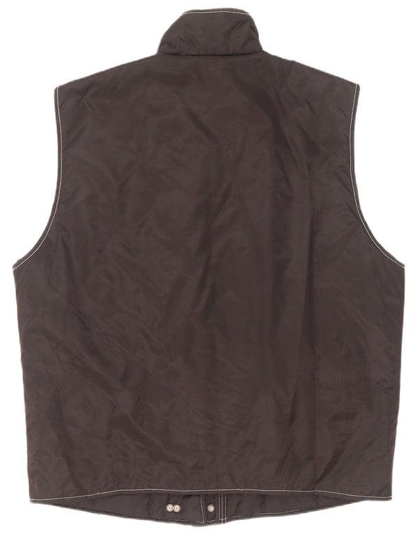 Gilet vintage supradimensionat pentru femei UK 20/22 XL poliamidă neagră
