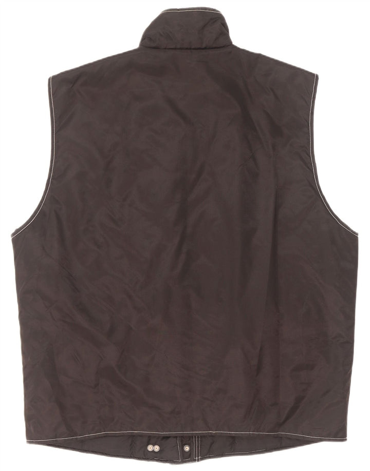 Gilet vintage supradimensionat pentru femei UK 20/22 XL poliamidă neagră