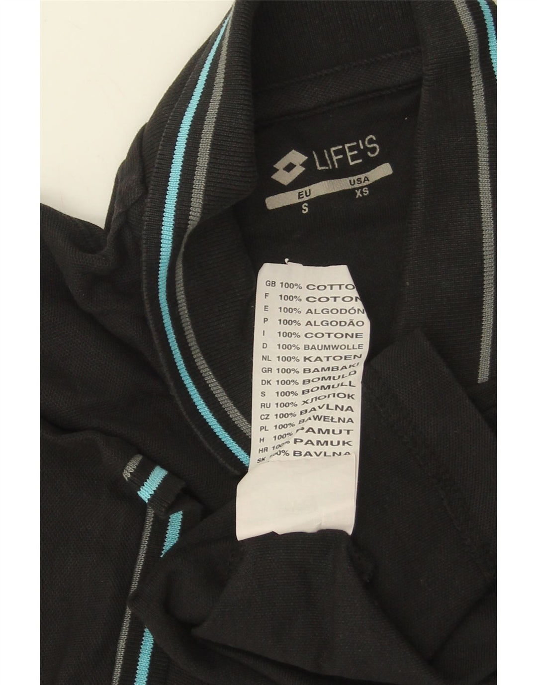 LOTTO Cămașă Polo Bărbați XS Bumbac Negru