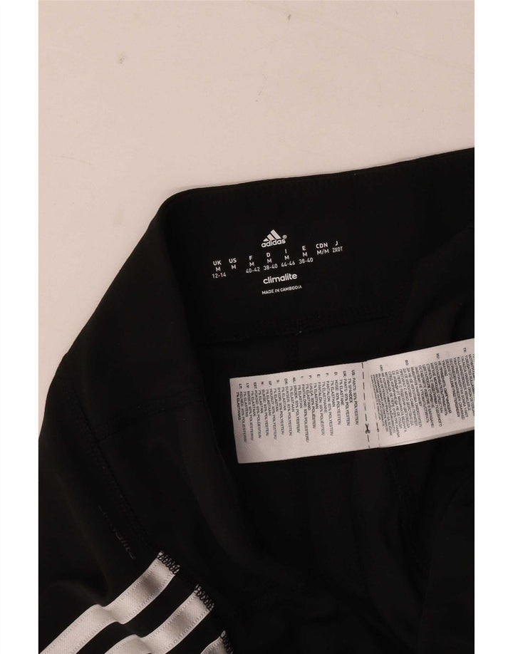 Pantaloni de trening Adidas pentru femei UK 12/14 Poliester mediu negru