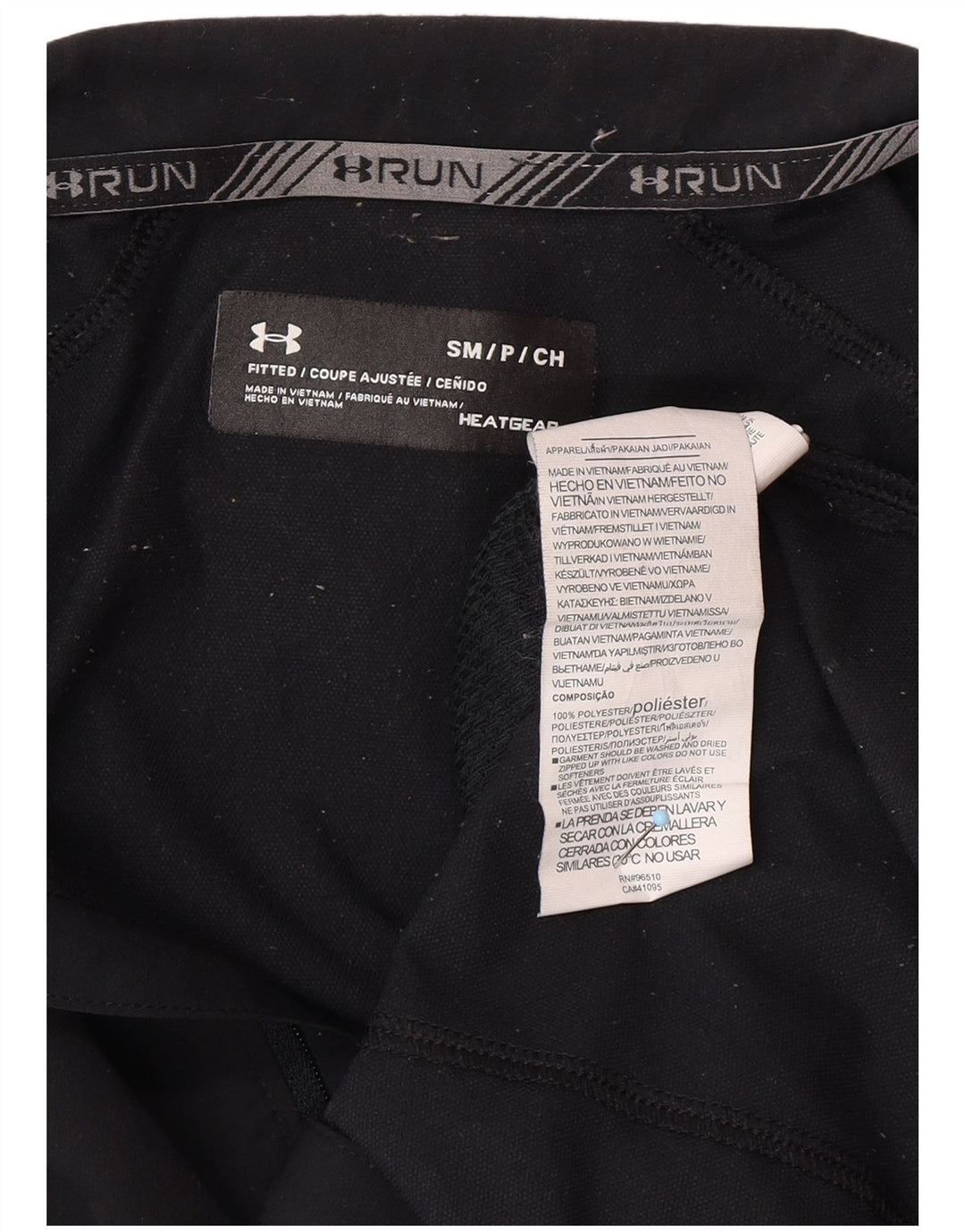Jachetă de trening pentru bărbați UNDER ARMOUR Heat Gear, poliester negru mic