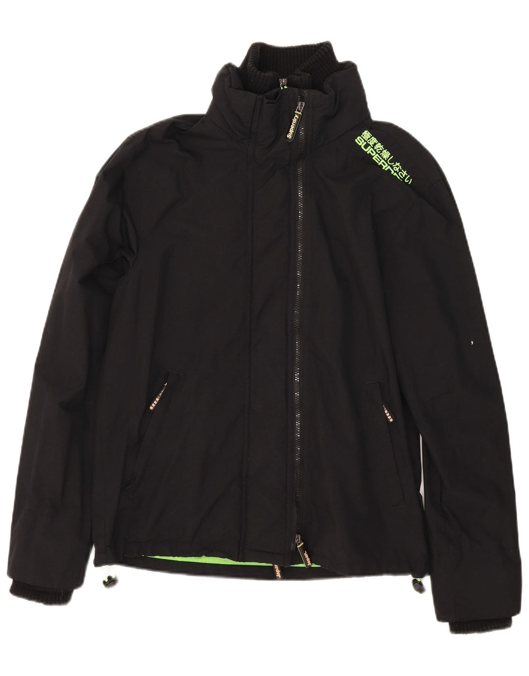 Jachetă Windbreaker pentru femei Superdry The Windcheater UK 16, mare, negru, nailon