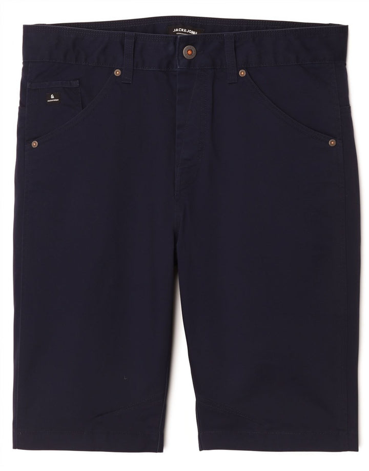 Pantaloni scurți chino Jack & Jones pentru bărbați, mari W34, poliester bleumarin