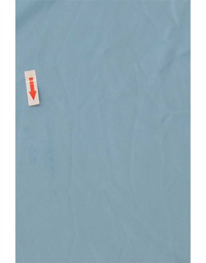 Tricou Adidas Climalite pentru bărbați Top mare, albastru, poliester color bloc
