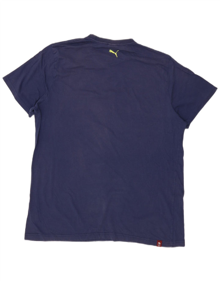 Tricou grafic pentru bărbați Puma Top 2XL bleumarin