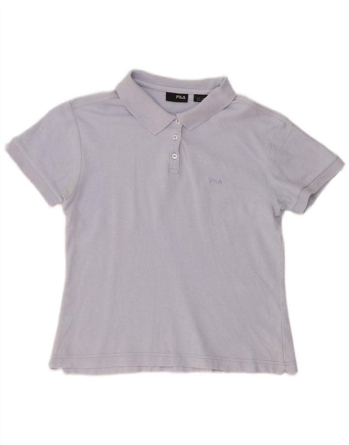 Tricou polo Fila pentru femei UK 16, mare, albastru, bumbac