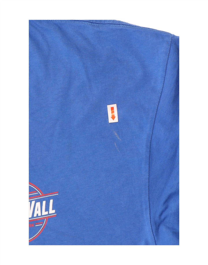 Tricou grafic clasic pentru bărbați VANS Top mare, albastru, bumbac