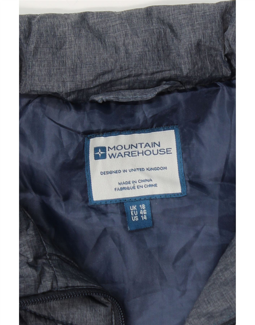 Gilet căptușit pentru femei Mountain Warehouse UK 18 XL Bleumarin Poliester