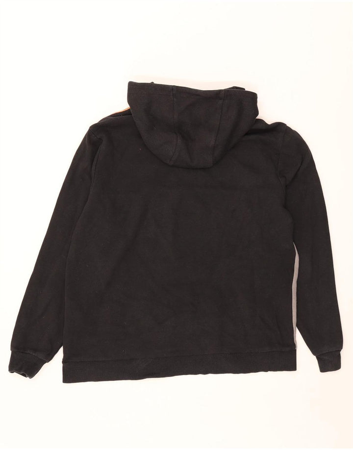Pulover cu glugă pentru bărbați Ellesse, bumbac negru mediu, bloc de culoare