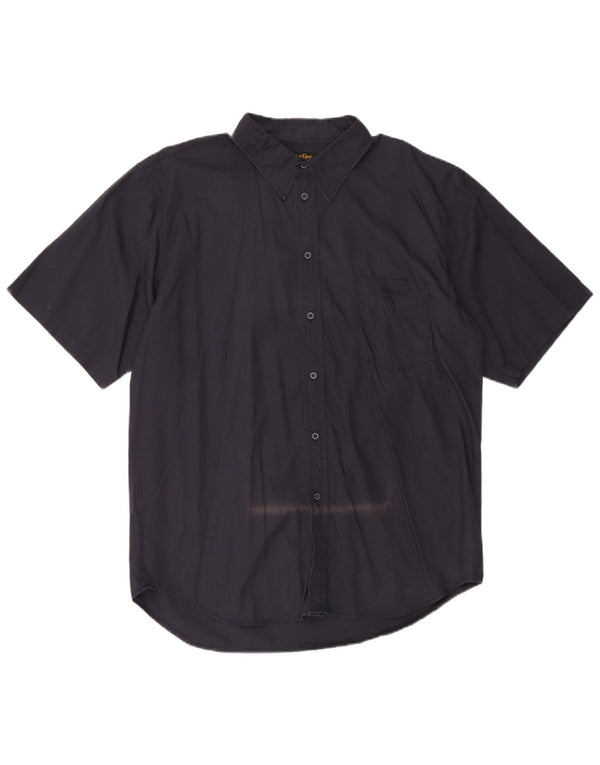 Cămașă cu mânecă scurtă pentru bărbați Wrangler 2XL, bumbac bleumarin