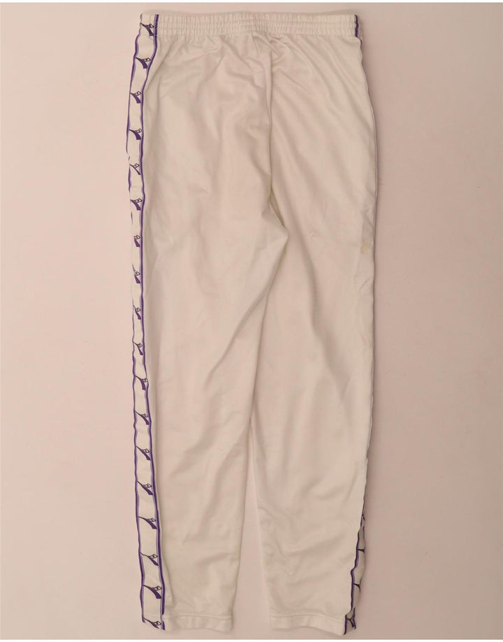Pantaloni de trening grafic Diadora pentru femei UK 10 Poliester alb mic
