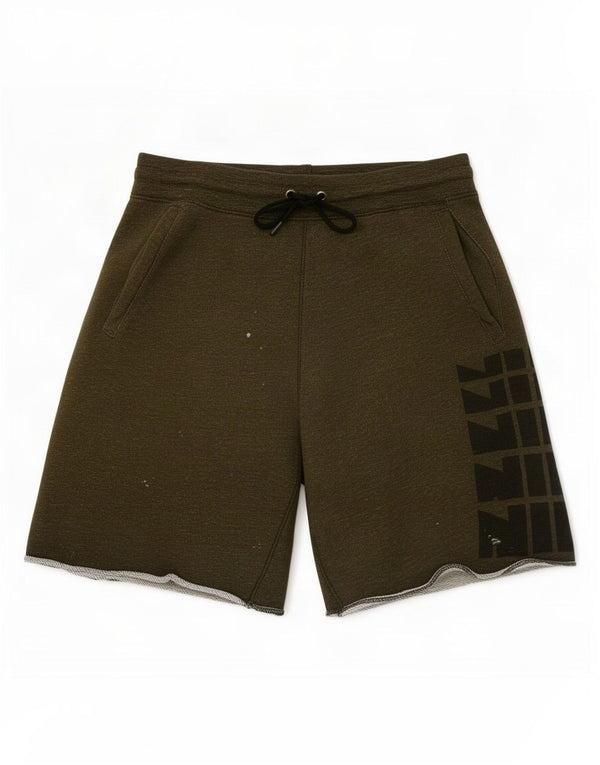 Pantaloni scurți sport grafic Nike pentru bărbați, bumbac mediu kaki
