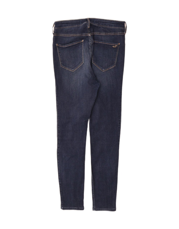 Blugi skinny Hollister pentru femei cu talie înaltă US 13 Large W31 L28 Bleumarin
