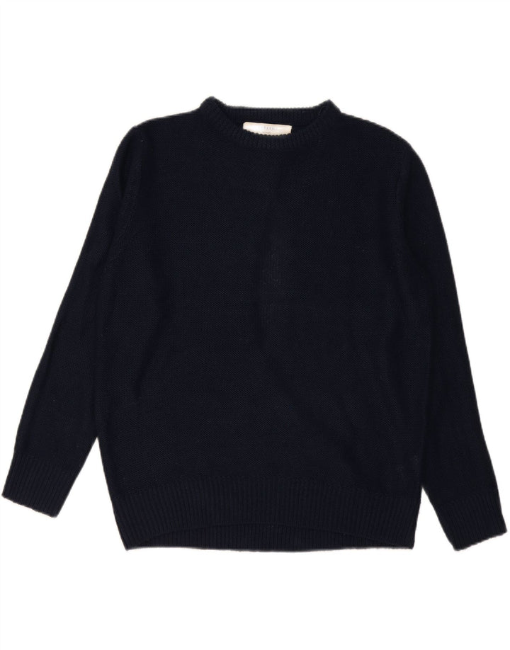 Pulover supradimensionat pentru femei Zara, cu gât de barcă, UK 14 Medium Bleumarin