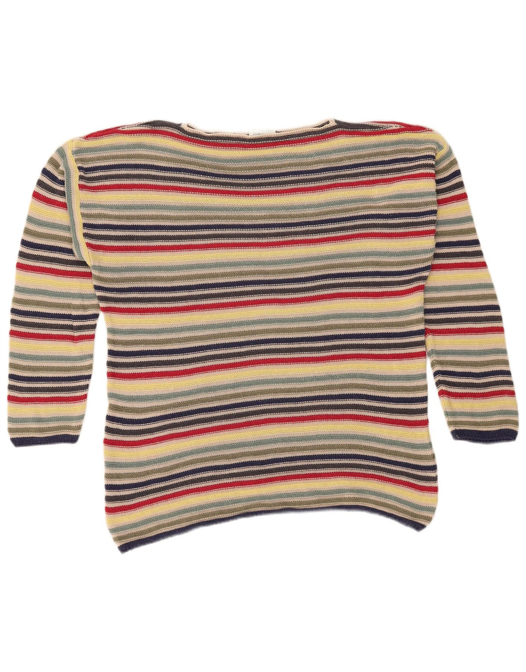 Pulover pentru femei Benetton cu gâtul barca UK 10 mic multicolor