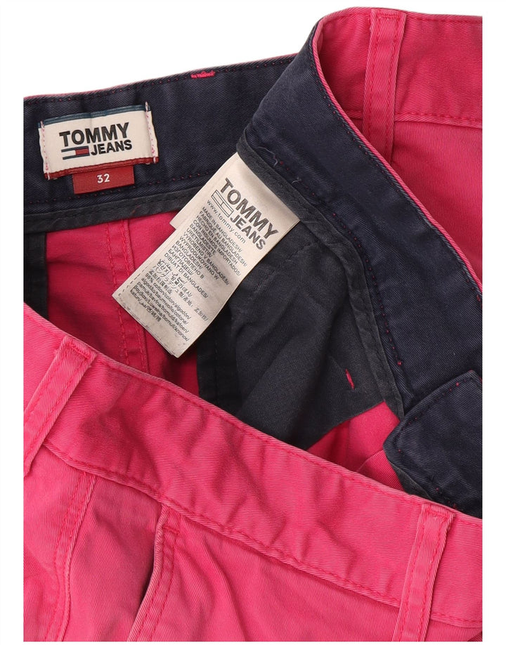 Pantaloni scurți chino pentru bărbați Tommy Hilfiger W32 bumbac roz mediu