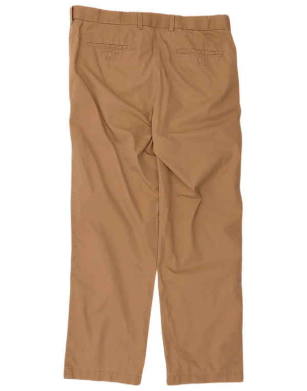 Pantaloni chino drepți pentru bărbați Marks & Spencer L36 L31 bumbac bej