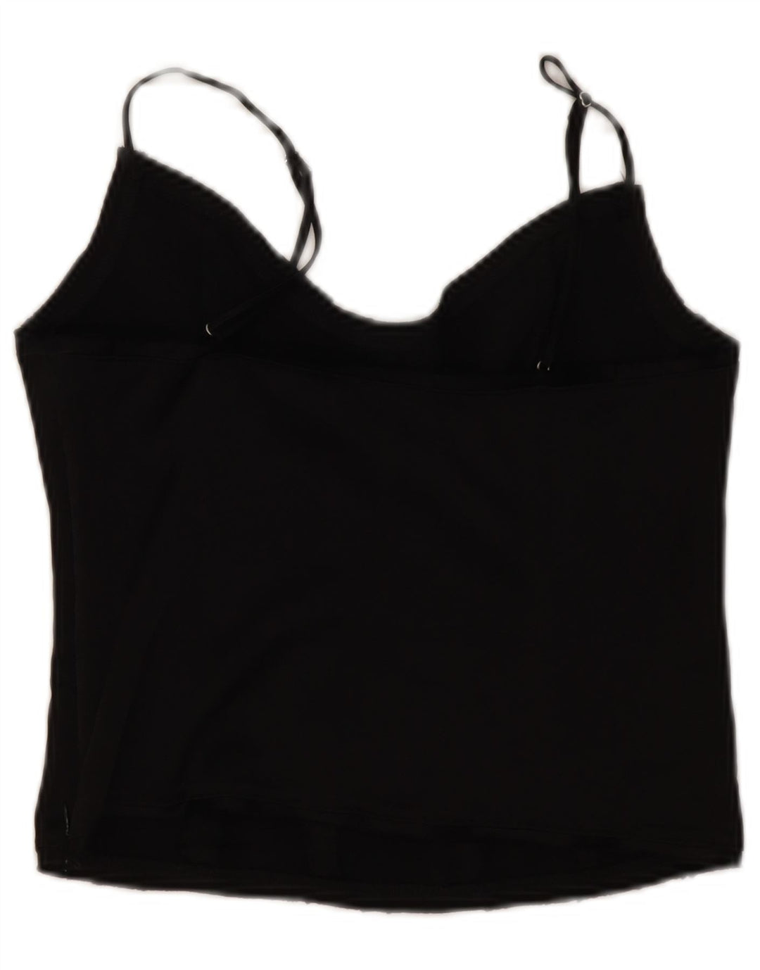 Top Crop pentru femei Zara UK 12 Medium Black Viscose