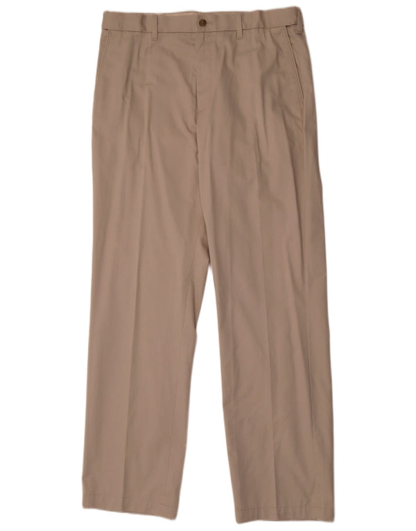 Marks & Spencer Pantaloni Chino Drepți Blue Harbour pentru bărbați L36 L33 Bej