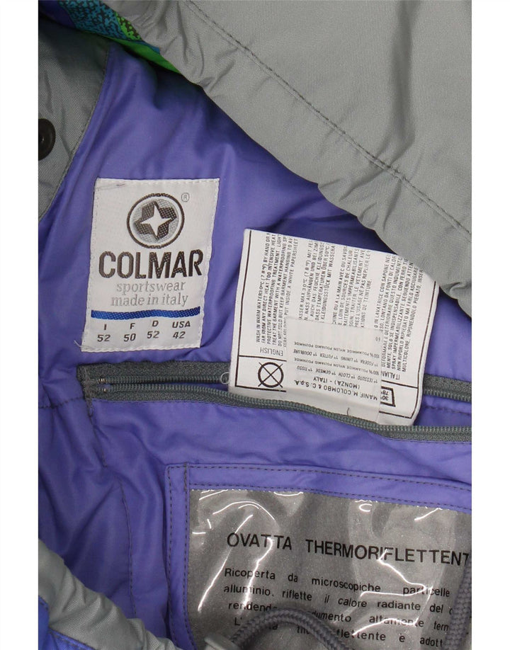 Colmar Mens Graphic Ski Jacket IT 52 Large Multicolor Colorblock
