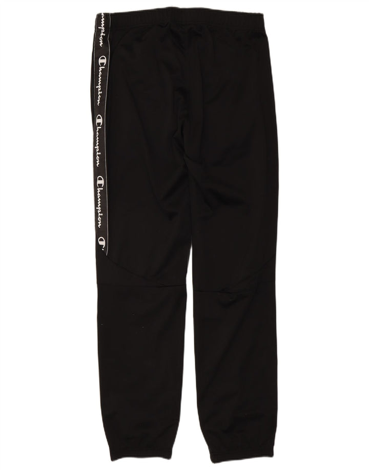 Pantaloni de trening grafic pentru bărbați CHAMPION Pantaloni de jogging, mari, negru, poliester