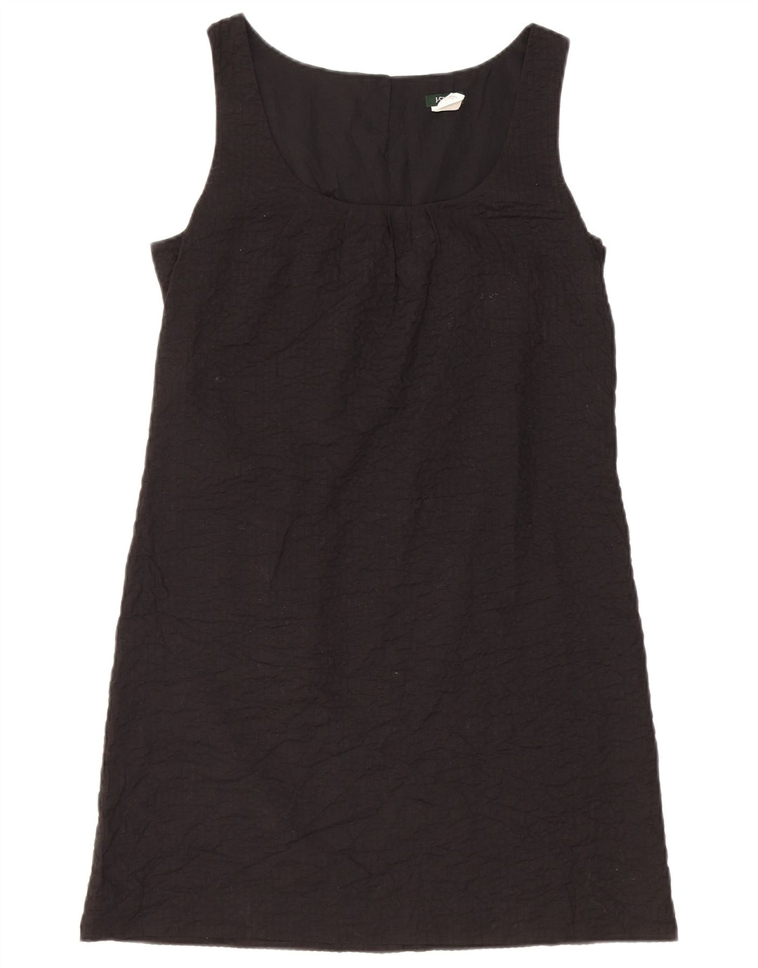 Rochie A-Line fără mâneci pentru femei J. Crew US 6 Medium Black Bumbac