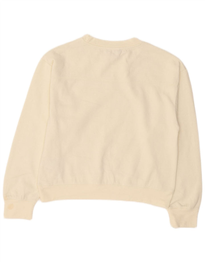 Pulover de hanorac pentru femei Zara UK 14 Poliester alb mediu