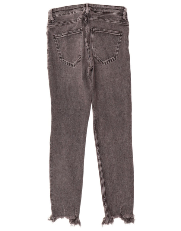Blugi skinny distressed pentru femei Zara EU 38 Small W28 L27 Gri