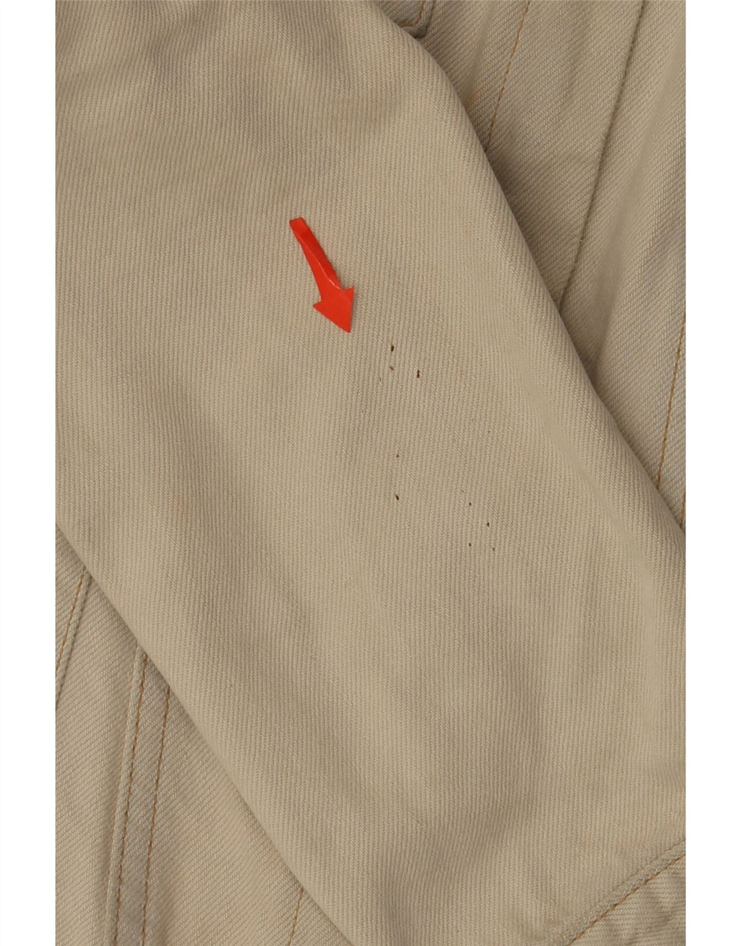 Jachetă de denim crop pentru femei Rifle UK 12, bumbac mediu bej