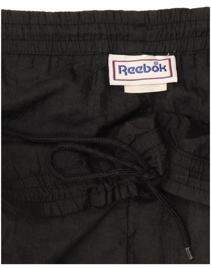 Pantaloni de trening pentru bărbați Reebok Pantaloni de jogging mari, negru, nailon