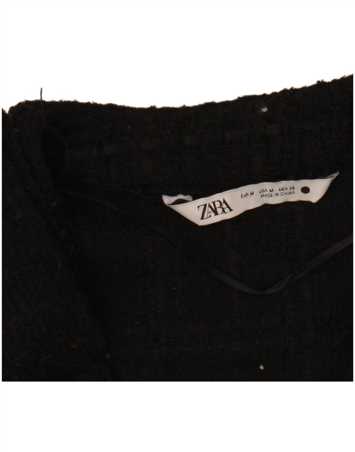 Pulover cardigan pentru femei Zara UK 14 Medium Negru