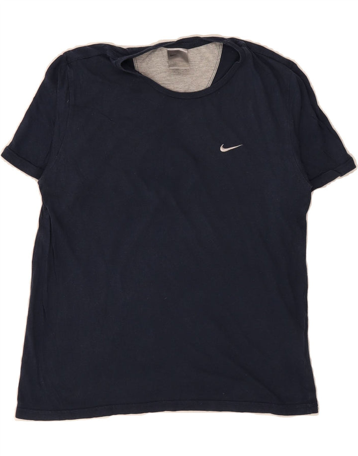 NIKE Boys T-Shirt Top 10-11 Years Medium  Navy Blue Viscose Vintage Nike and Second-Hand Nike from Messina Hembry 