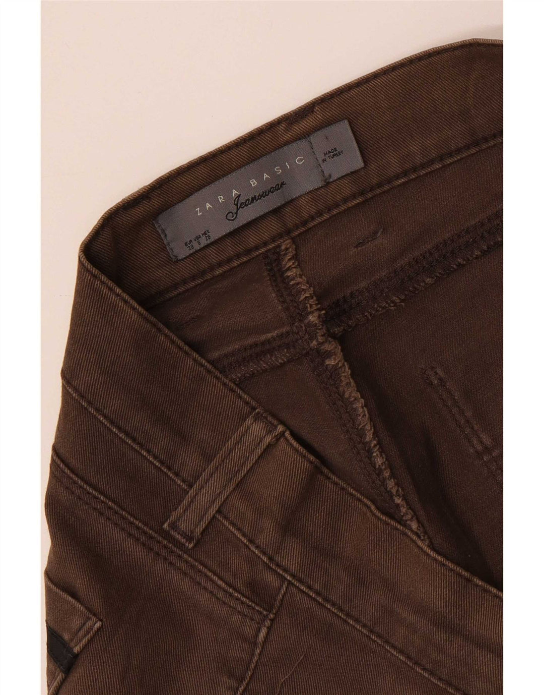 Blugi slim dama Zara EU 38 Mici W28 L31 Maro