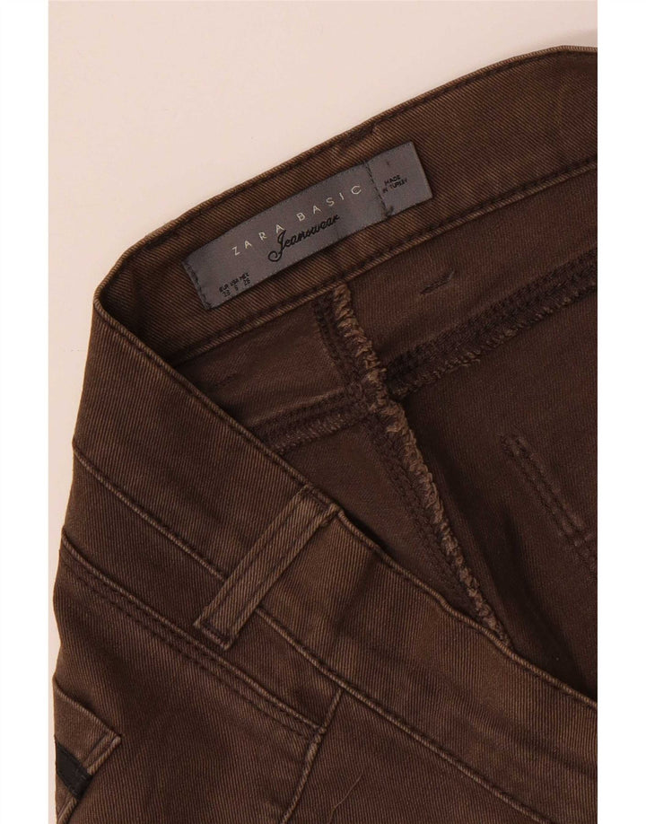Blugi slim dama Zara EU 38 Mici W28 L31 Maro